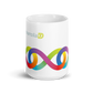 15oz Neurodiversity Linked Rainbow Infinity Mug