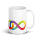 15oz Neurodiversity Linked Rainbow Infinity Mug