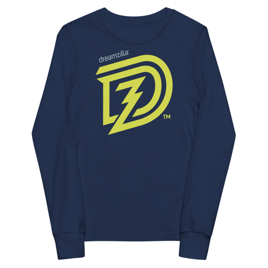 Big and Bad - Youth Long Sleeve Tee in Navy