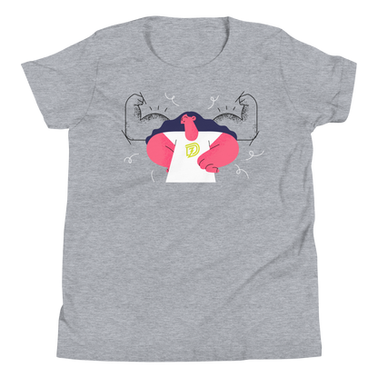 Big Bad Flex Youth Tee in Athletic Heather